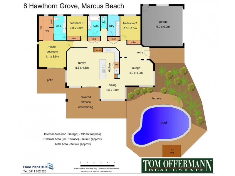 8 Hawthorn Grove, Marcus Beach QLD 4573 Floorplan