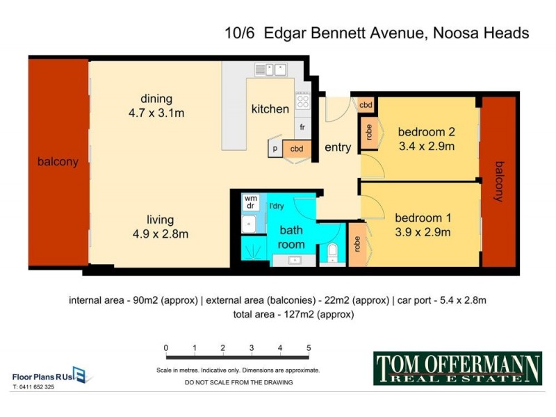 10/6 Edgar Bennett Ave, Noosa Heads QLD 4567 Floorplan
