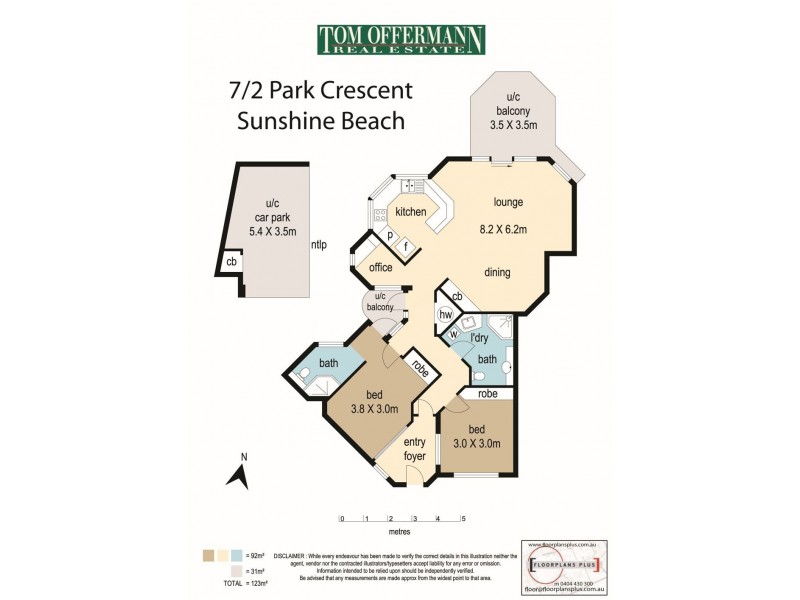7/2 Park Crescent, Sunshine Beach QLD 4567 Floorplan
