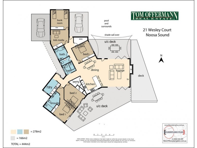 21 Wesley Ct, Noosa Heads QLD 4567 Floorplan