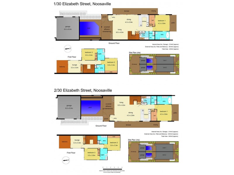 1-2/30 Elizabeth Street, Noosaville QLD 4566 Floorplan