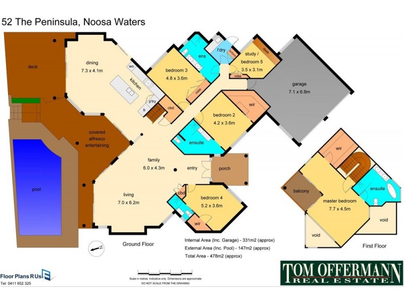 52 The Peninsula, Noosa Waters QLD 4566 Floorplan