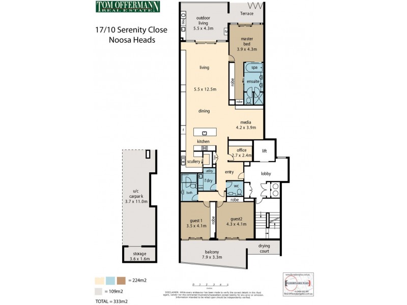 17/10 Serenity Close, Noosa Heads QLD 4567 Floorplan