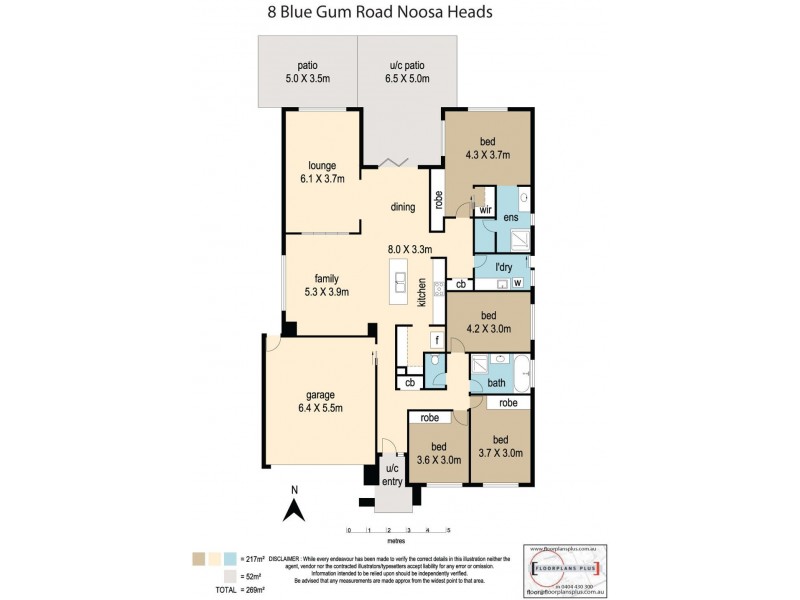 8 Blue Gum Road, Noosa Heads QLD 4567 Floorplan