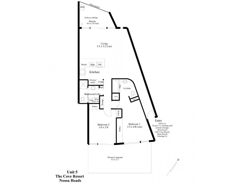 5/24 Little Cove Road, Noosa Heads QLD 4567 Floorplan