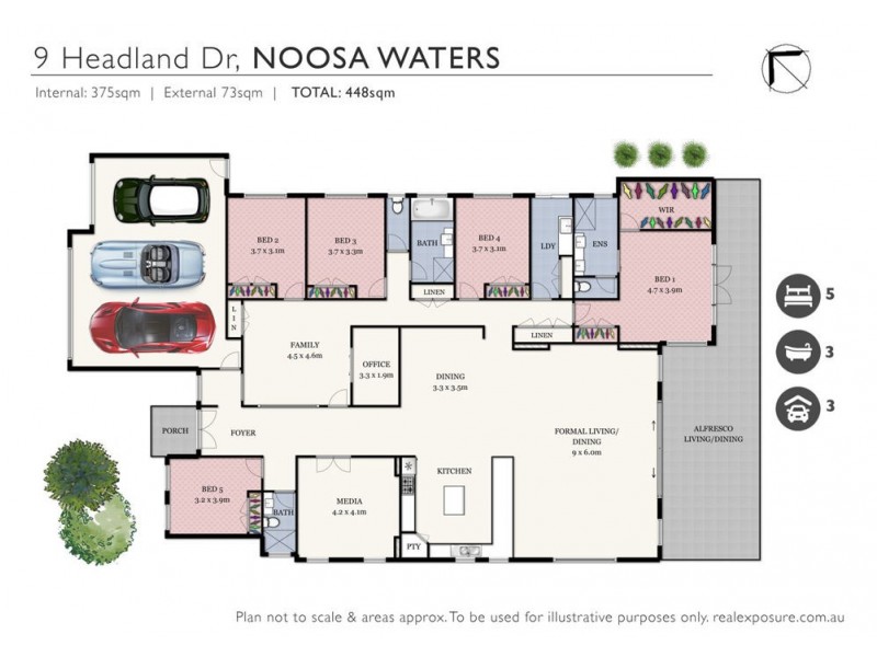 9 Headland Drive, Noosaville QLD 4566 Floorplan