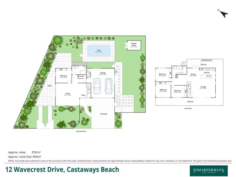 12 Wavecrest Drive, Castaways Beach QLD 4567 Floorplan