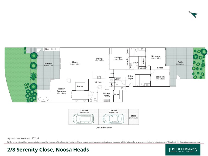 2/8 Serenity Close, Noosa Heads QLD 4567 Floorplan