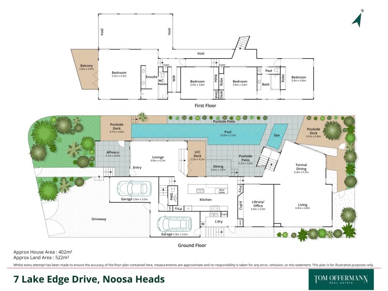 7 Lake Edge Drive, Noosa Heads QLD 4567 Floorplan