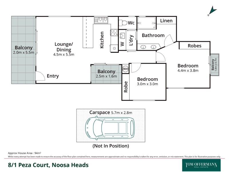 8/1 Peza Court, Noosa Heads QLD 4567 Floorplan