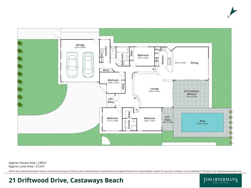 21 Driftwood Drive, Castaways Beach QLD 4567 Floorplan