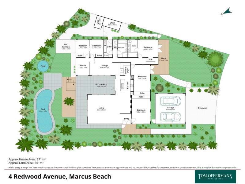4 Redwood Avenue, Marcus Beach QLD 4573 Floorplan