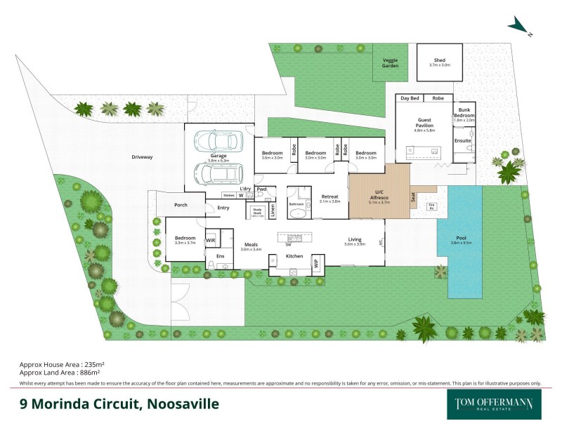 9 Morinda Circuit, Noosaville QLD 4566 Floorplan