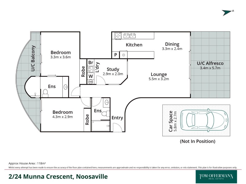 2/24 Munna Crescent, Noosaville QLD 4566 Floorplan