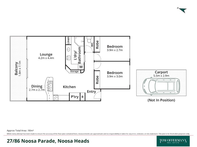 27/86 Noosa Parade, Noosa Heads QLD 4567 Floorplan