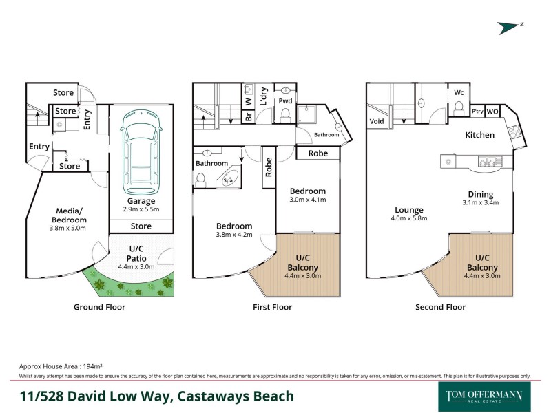 11/528 David Low Way, Castaways Beach QLD 4567 Floorplan