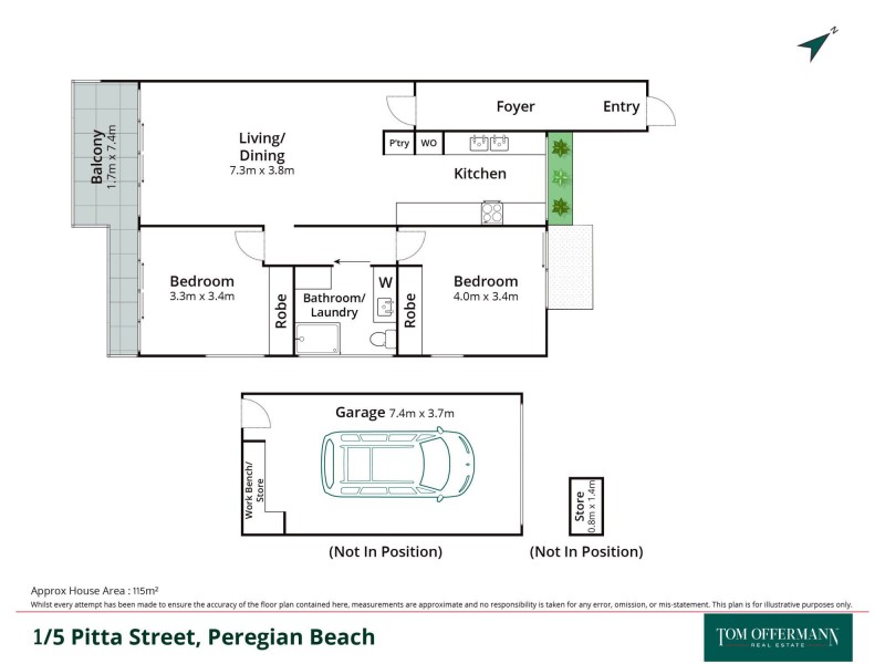 1/5 Pitta Street, Peregian Beach QLD 4573 Floorplan