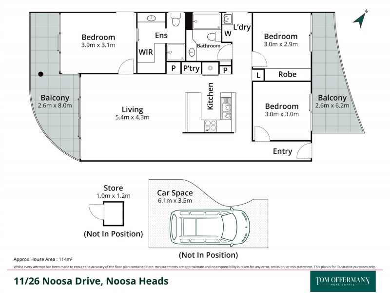 11/26 Noosa Drive, Noosa Heads QLD 4567 Floorplan