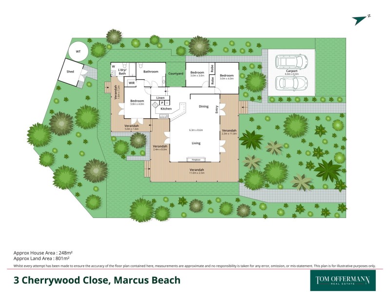 3 Cherrywood Close, Marcus Beach QLD 4573 Floorplan