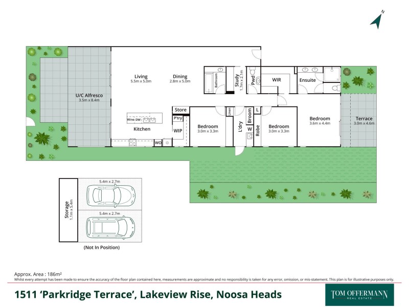 1511/1 Lakeview Rise, Noosa Heads QLD 4567 Floorplan