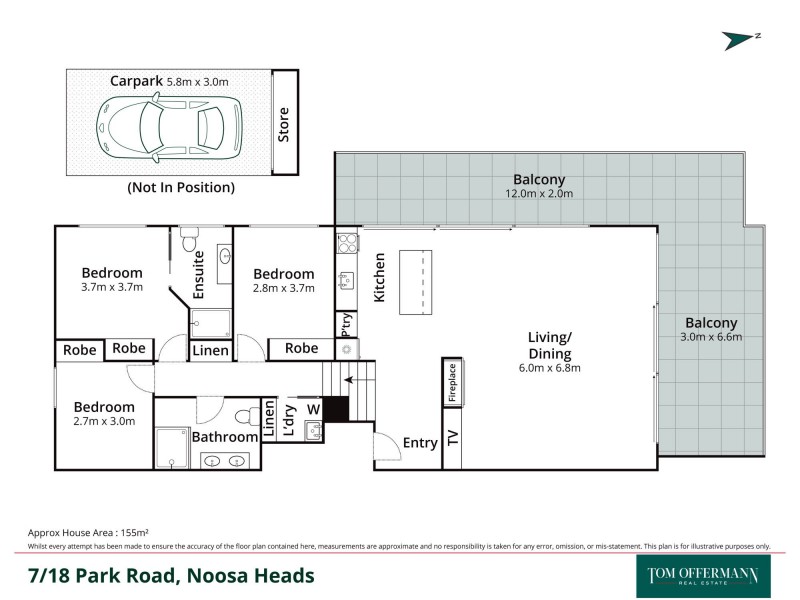 7/18 Park Road, Noosa Heads QLD 4567 Floorplan