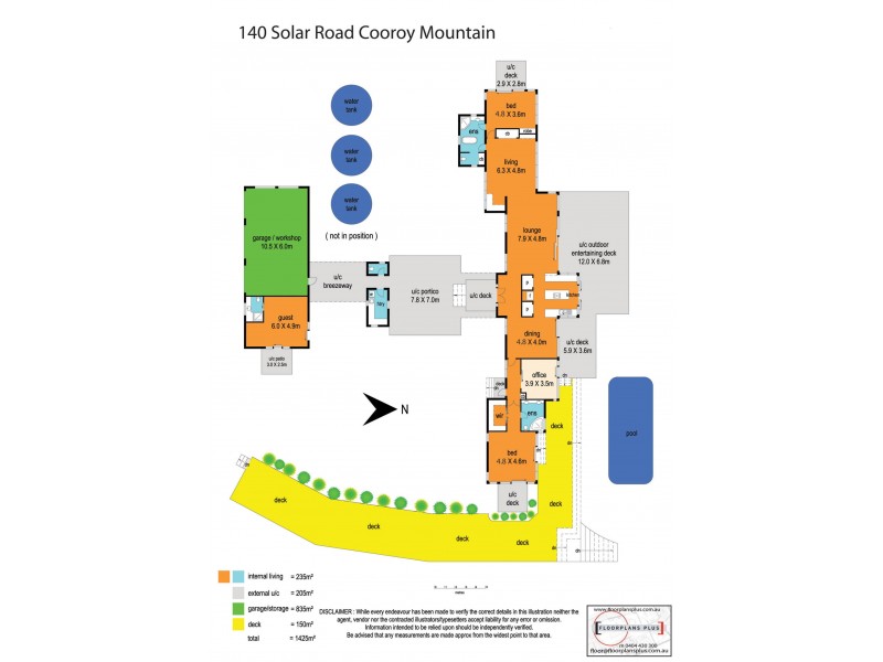 140 Solar Road, Cooroy Mountain QLD 4563 Floorplan