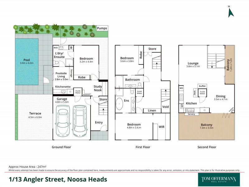 1/13 Angler Street, Noosa Heads QLD 4567 Floorplan