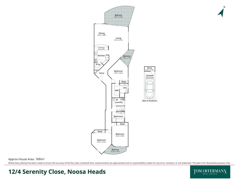 12/4 Serenity Close, Noosa Heads QLD 4567 Floorplan