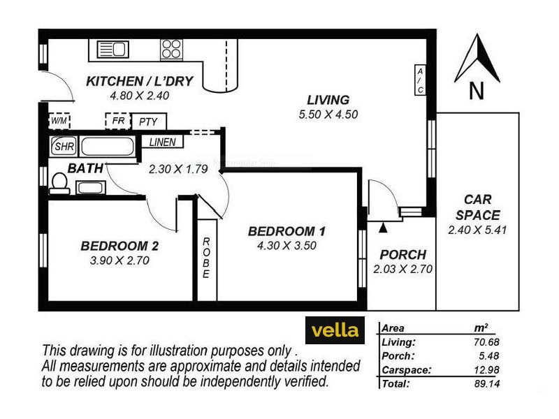 2/125A Kensington Road, Norwood SA 5067 Floorplan