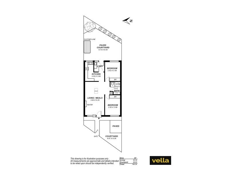 3/68 Robsart Street, Parkside SA 5063 Floorplan