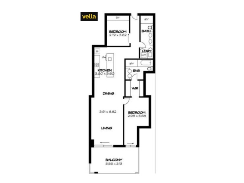 302/19 Holdfast Promenade, Glenelg SA 5045 Floorplan