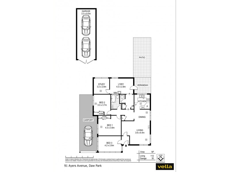 91 Ayers Avenue, Daw Park SA 5041 Floorplan