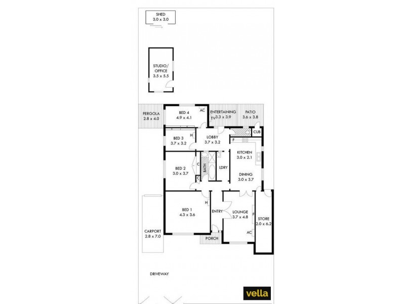 44  Jersey Avenue, Kilburn SA 5084 Floorplan