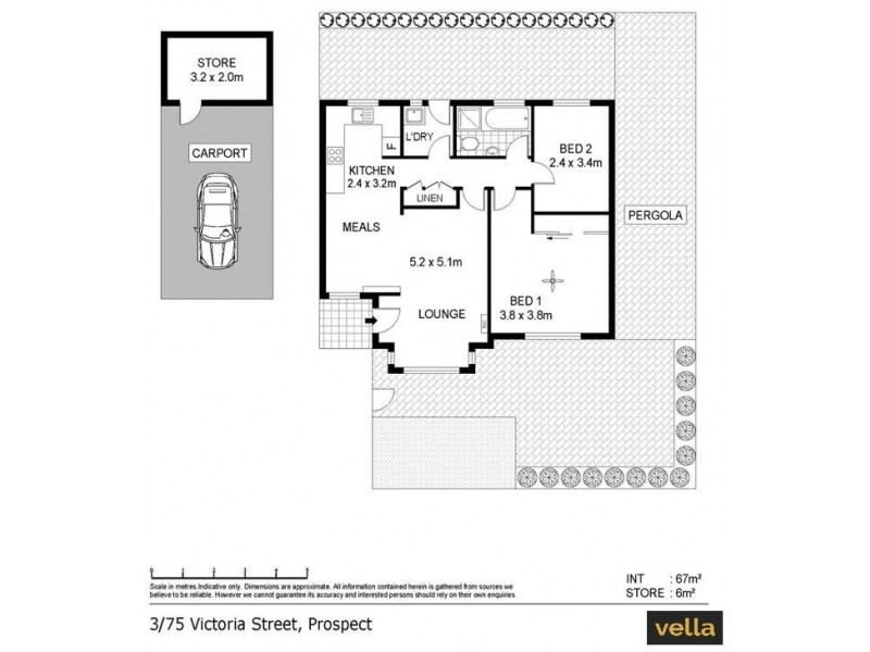 3/75 Victoria Street, Prospect SA 5082 Floorplan