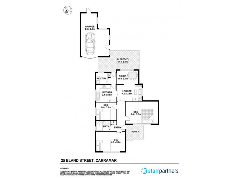 25 Bland Street, Carramar NSW 2163 Floorplan