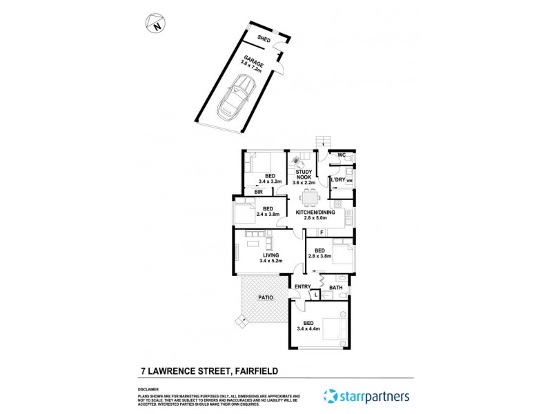 7 Lawrence Street, Fairfield NSW 2165 Floorplan