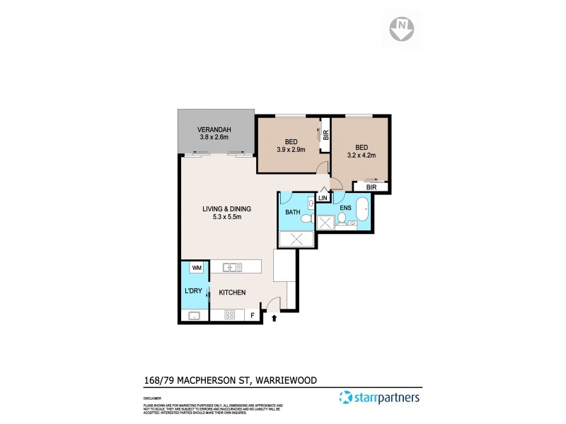 168/79-91 Macpherson Street, Warriewood NSW 2102 Floorplan
