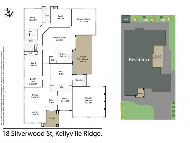 18 Silverwood Street, Kellyville Ridge NSW 2155 Floorplan