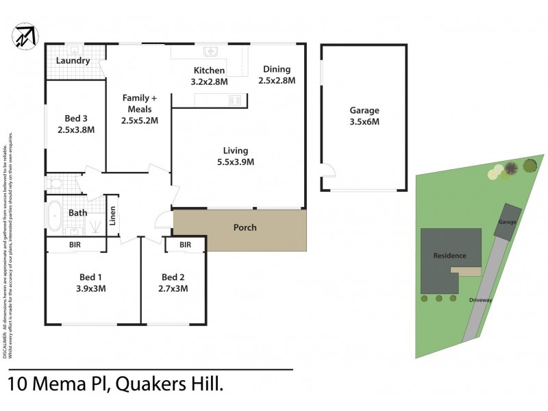 10 Mema Place, Quakers Hill NSW 2763 Floorplan
