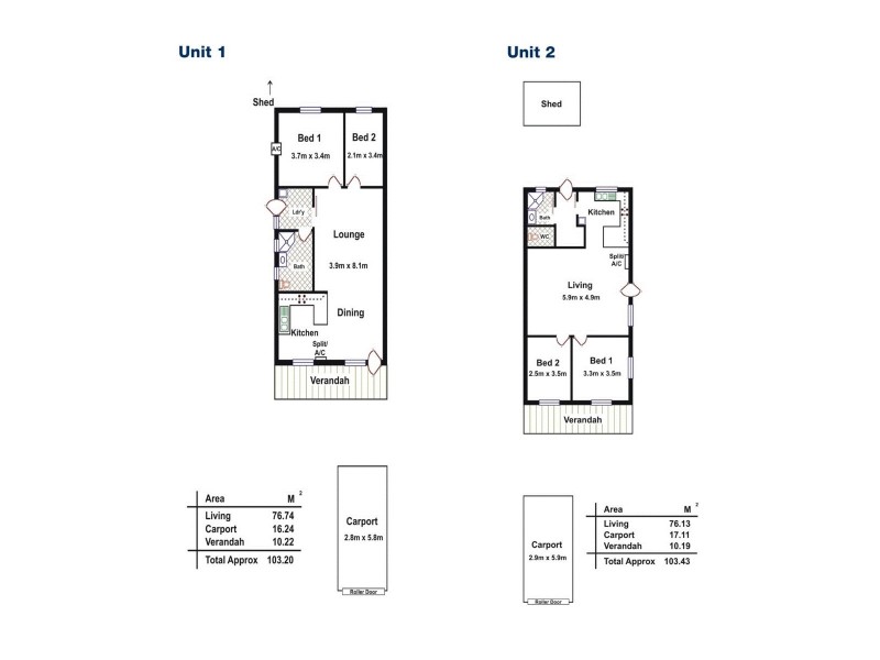 1 & 2/57 Main Road, Mclaren Flat SA 5171 Floorplan