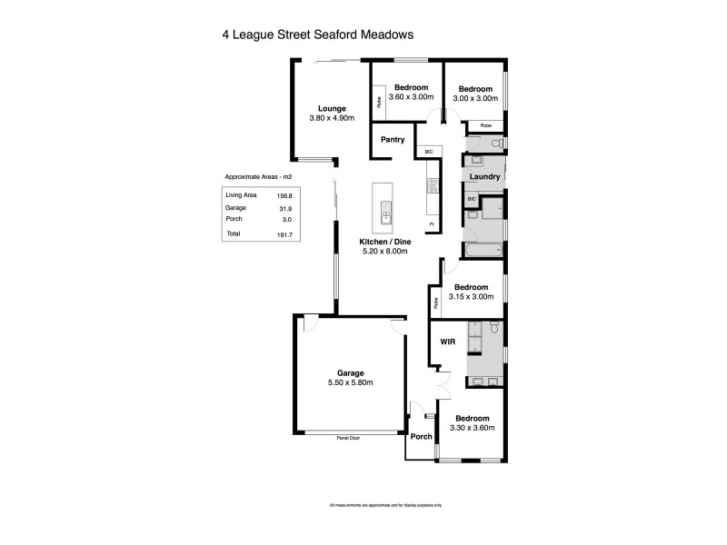 4 League Street, Seaford Meadows SA 5169 Floorplan