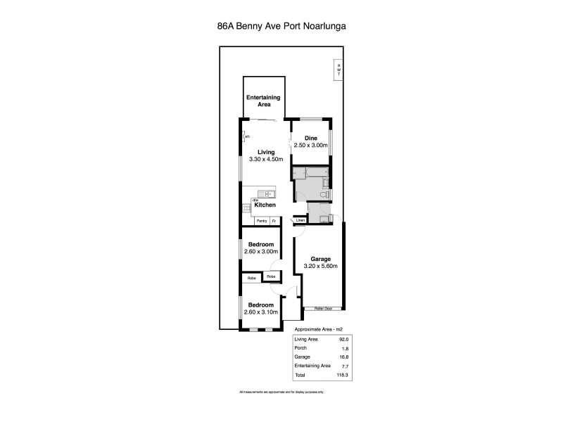 86A Benny Avenue, Port Noarlunga SA 5167 Floorplan
