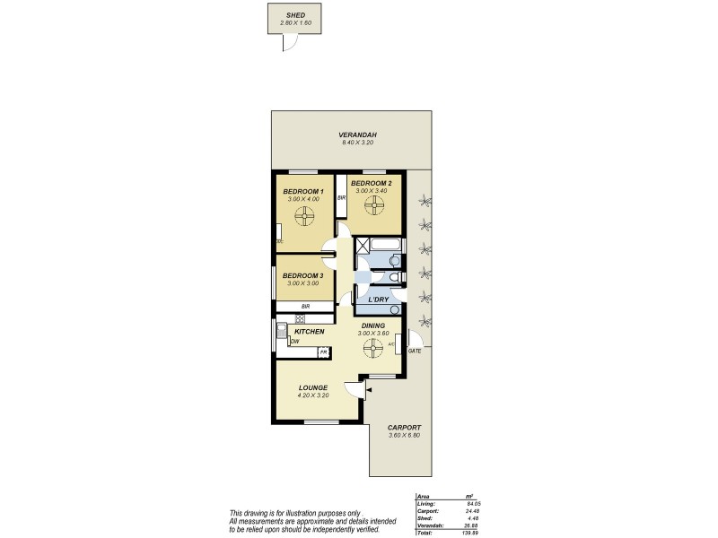 2 Gillian Close, Noarlunga Downs SA 5168 Floorplan
