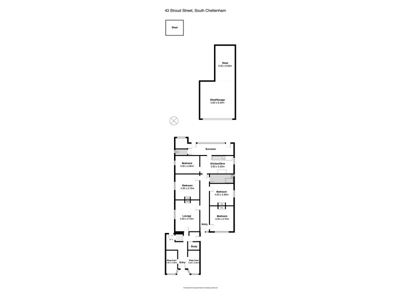 43 Stroud Street North, Cheltenham SA 5014 Floorplan