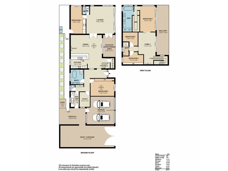 1 Maidencombe Drive, Moana SA 5169 Floorplan