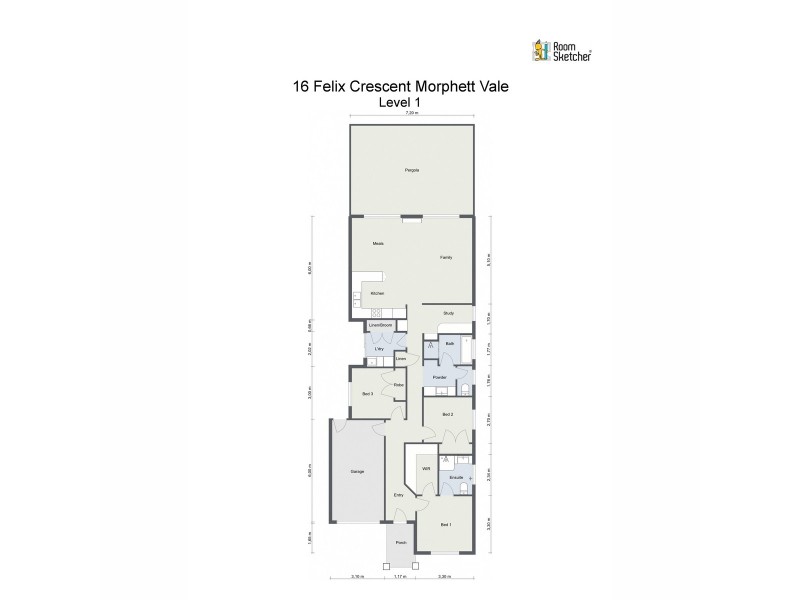 16 Felix Crescent, Morphett Vale SA 5162 Floorplan