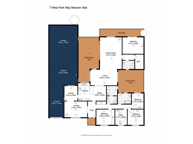 7 West Park Way, Mclaren Vale SA 5171 Floorplan