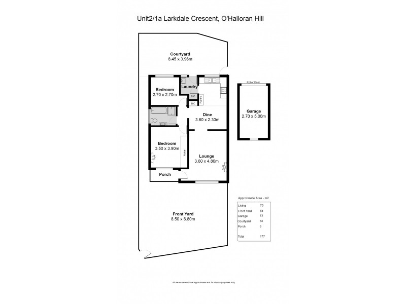 2/1A Larkdale Crescent, O’halloran Hill SA 5158 Floorplan