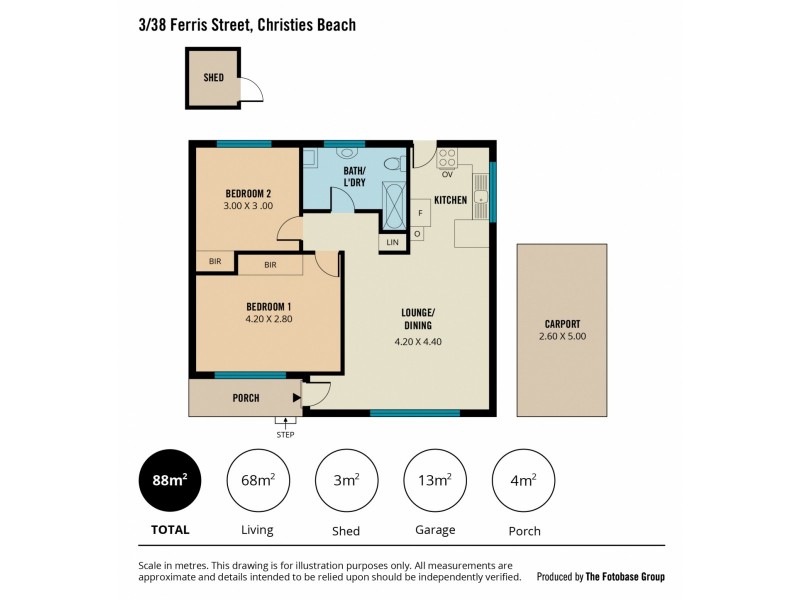 3/38 Ferris Street, Christies Beach SA 5165 Floorplan