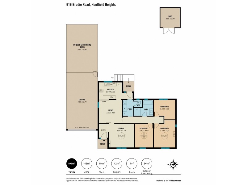 616 Brodie Road, Huntfield Heights SA 5163 Floorplan